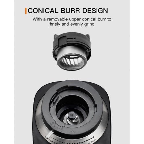 SBOLY Conical Burr Coffee Grinder, Electric Coffee Grinder with 19 Grind Settings, Stainless Steel for Drip, Percolator, French Press, Espresso - SYCG-801 SBOLY Conical Burr Coffee Grinder, Electric Coffee Grinder with 19 Grind Settings, Stainless Steel for Drip, Percolator, French Press, Espresso - SYCG-801